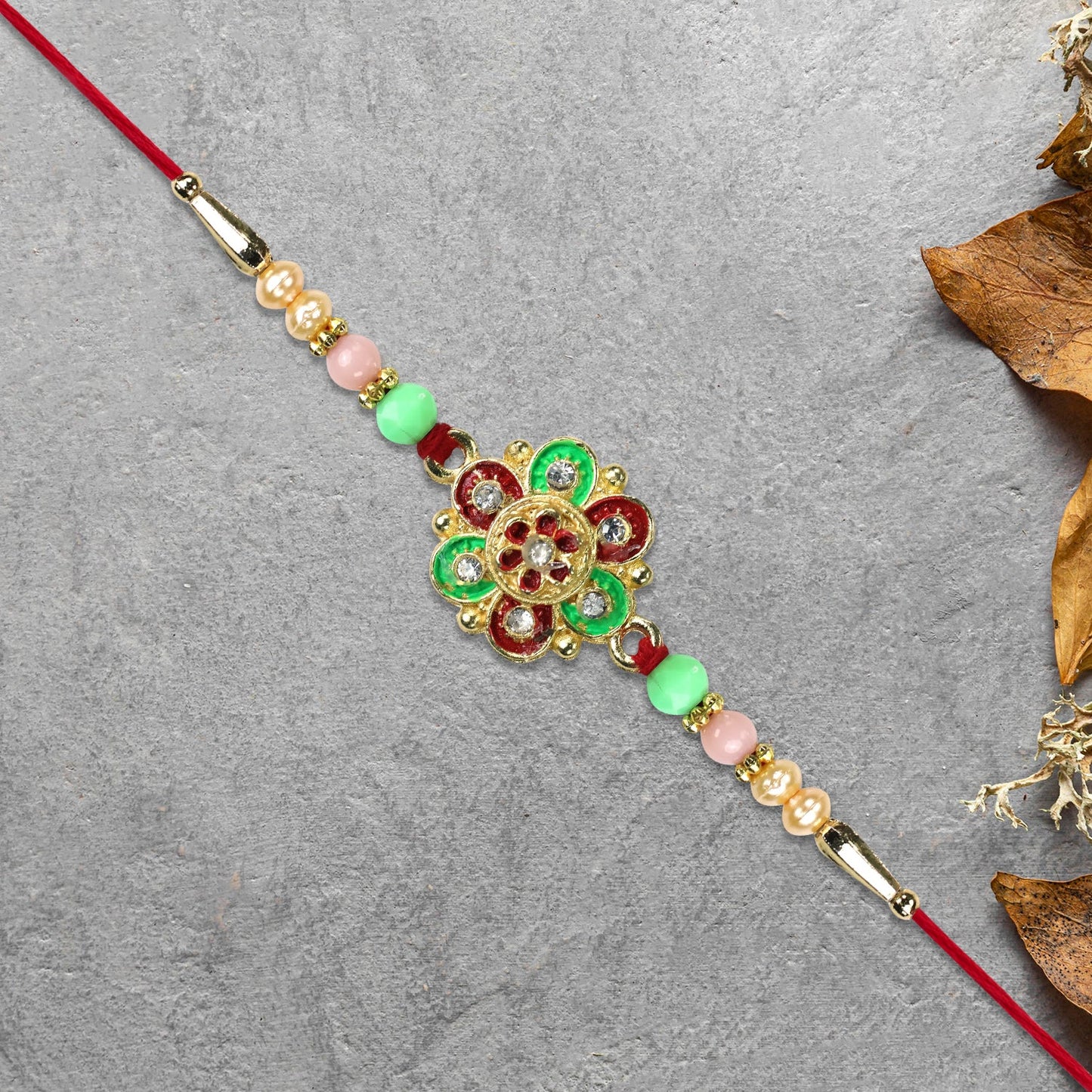 Multicolor Beaded Rakhi