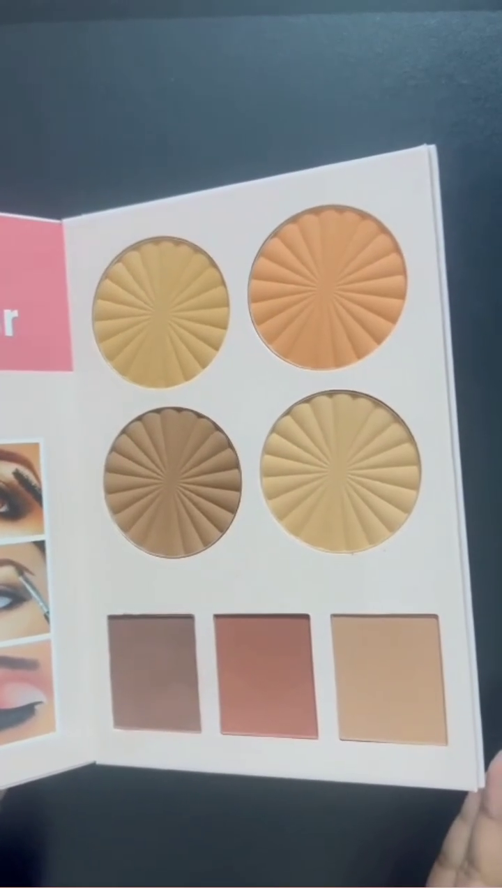 All-in-One Makeup Master Collection – 24-Color Vibrant Eyeshadow Palette, 6-Shade Radiant Highlighter Kit, and 6-Tone Contour & Blush Set for Complete Face Sculpting & Glow