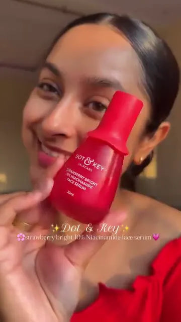 Dot & Key Strawberry Bright 10% Niacinamide Face Serum – Brightening & Spot-Reducing Skincare for Radiant Glow