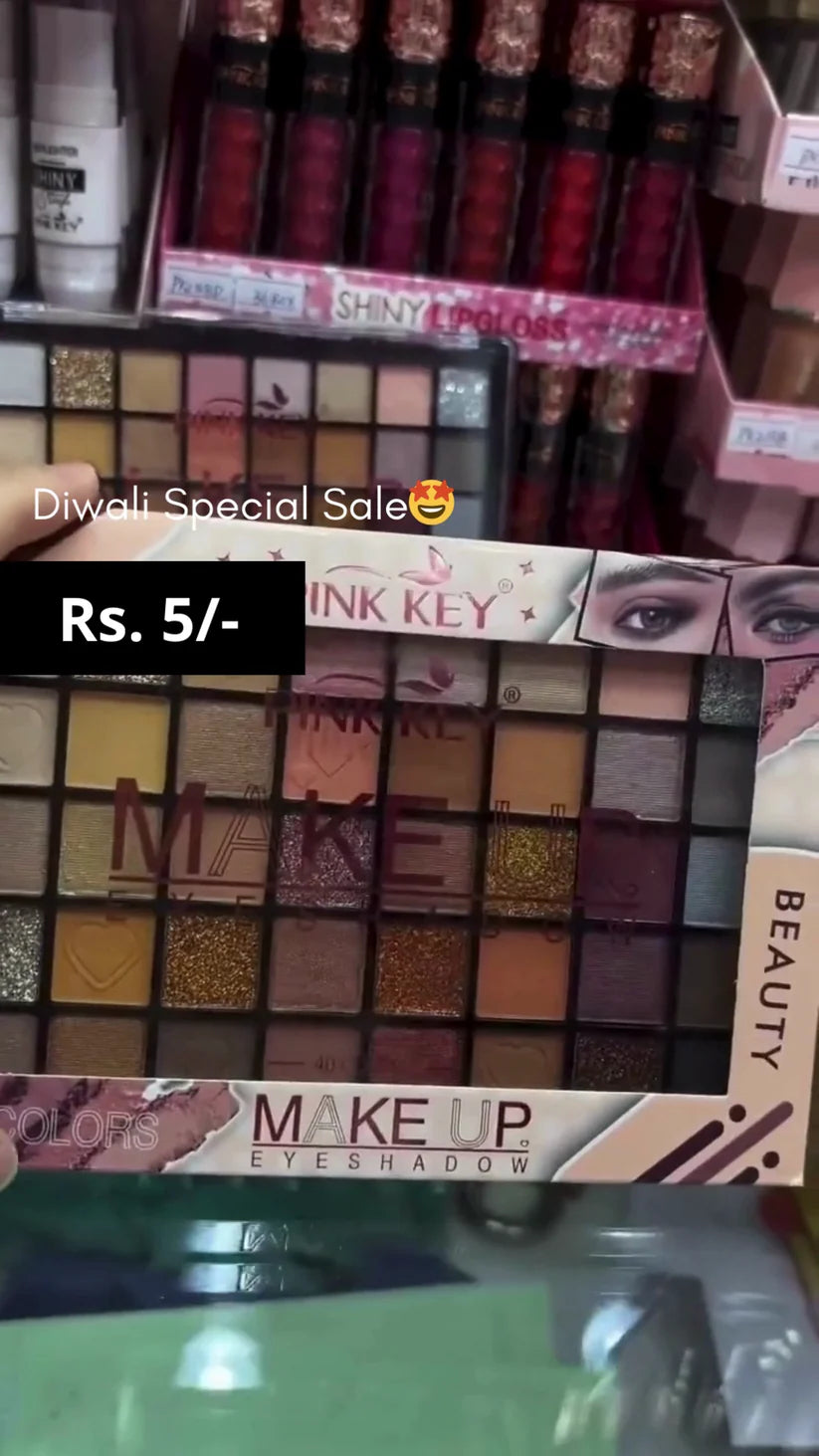 Multicolor Eyeshadow Palette with 40+ Matte, Shimmer & Glitter Shades – Long-Lasting Highly Pigmented Eye Makeup Kit for Party, Wedding, Festive and Daily Wear