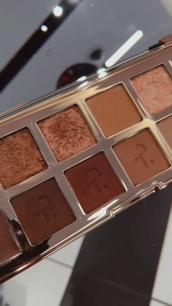 Luxury 12-Shade Warm Neutral Eyeshadow Palette with Matte, Shimmer & Metallic Finishes – Richly Pigmented, Long-Lasting, Blendable Colors for Day to Night Glam Looks – Featuring Rose Gold Packaging and Built-In Mirror