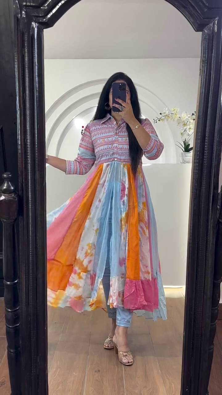 Anarkali Kurta for Women | Flared Traditional Ethnic Dress | Party, Wedding & Festive Wear Outfit