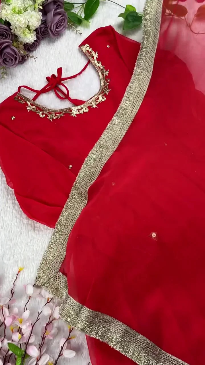 Red Anarkali: A Royal Blend of Festive Grandeur, Graceful Flare, and Timeless Ethnic Elegance