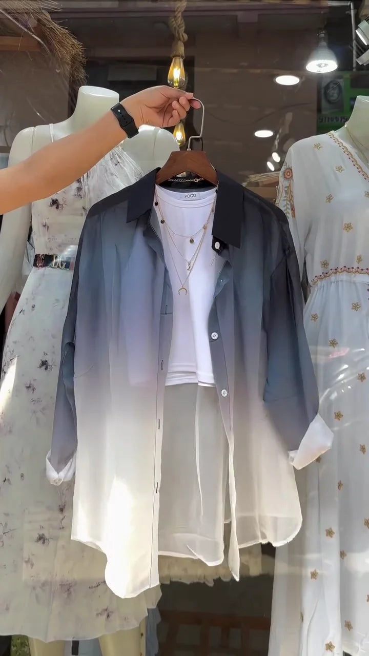 Transparent Shirt for Women – Party & Casual Wear, Lightweight and Comfortable, Trendy Sheer Design for Chic and Modern Look