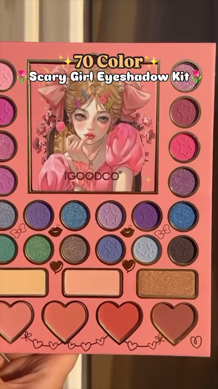 Eyeshadow Kit – Vibrant & Shimmer Shades in a Bold Professional Makeup Palette