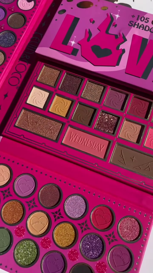 105-Color Eyeshadow Palette – Vibrant Multi-Finish Shades Featuring Matte, Shimmer, Glitter, and Embossed Designs for Creative, Colorful Eye Looks