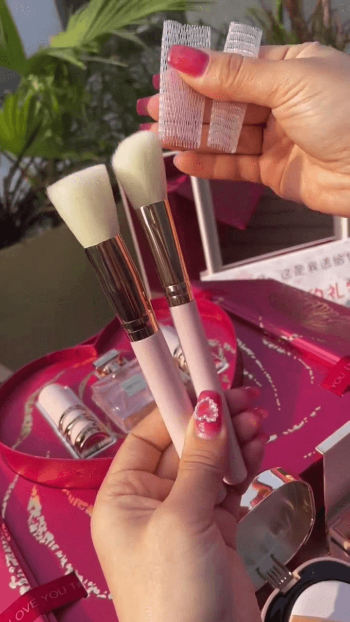 Royal Bridal All-in-One Makeup Gift Box Featuring Multi-Layered Cosmetic Collection with Eyeshadows, Lip Colors, Blush, Highlighters & More