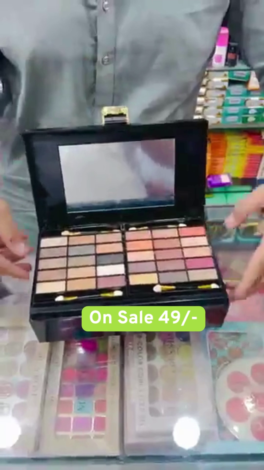 Colours Mix Eyeshadow Concealer Lip Gloss Pressed Powder and Powder Blusher Makeup Palette Set Kit