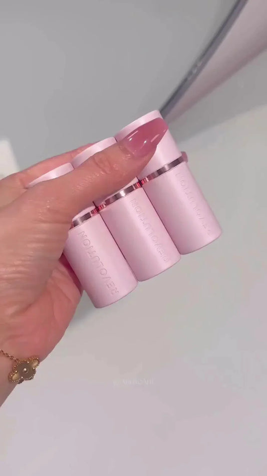 Creamy Multi-Use Lip & Cheek Tint Sticks Set with Soft Blendable Formula, Vibrant Long-Lasting Shades, Travel-Friendly Twist Design & Smooth Velvet Finish