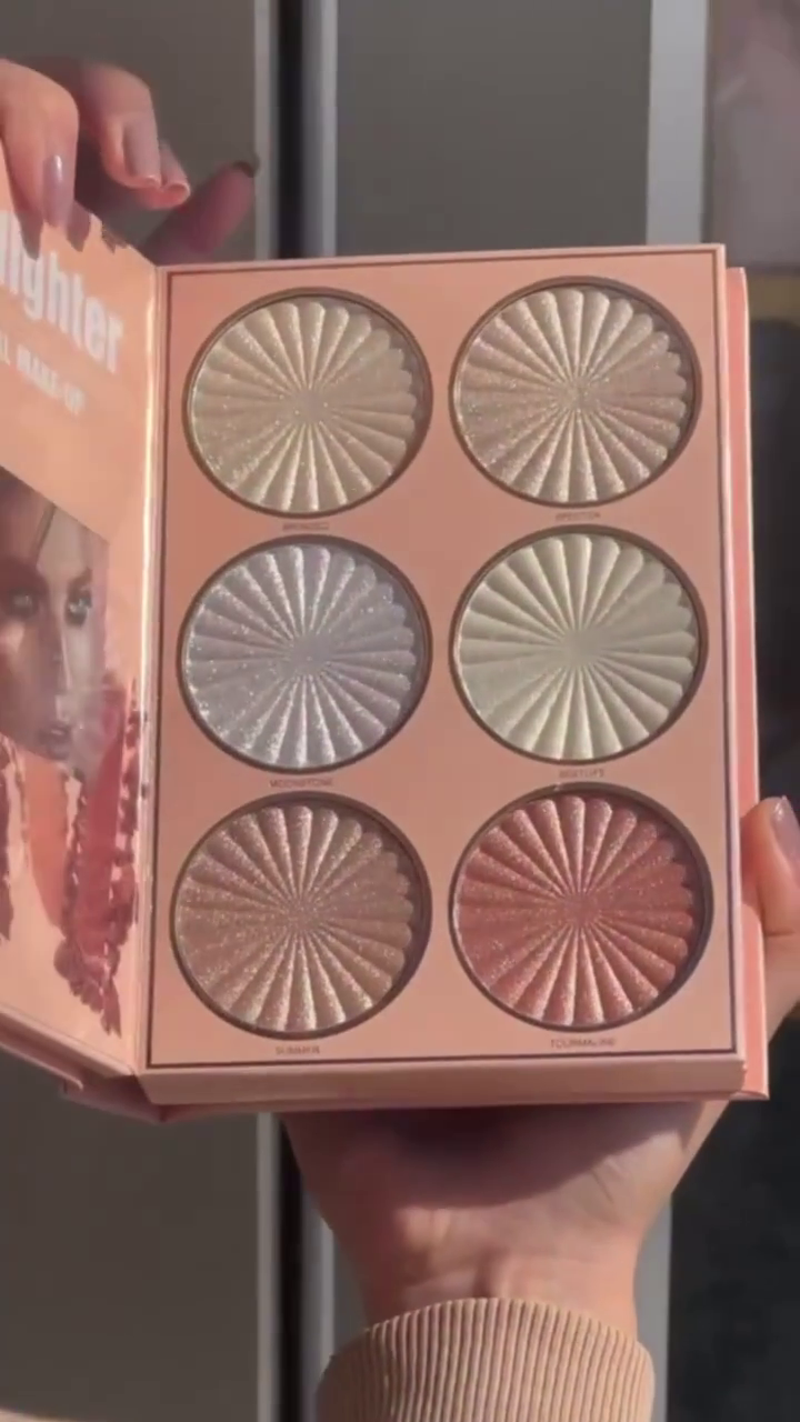 Ultimate All-in-One Glam Beauty Book: 3-in-1 Makeup Palette Featuring 24 Rich Eyeshadows, 6 Radiant Highlighters, and 8 Luxe Face Powders for Contour, Blush & Bronzing Perfection