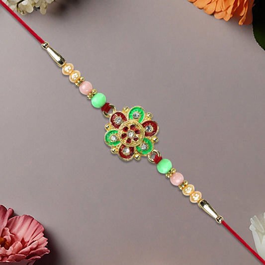Multicolor Beaded Rakhi