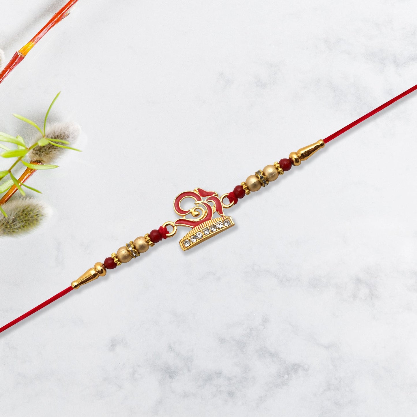 Stylized Trishul and Shivling Rakhi