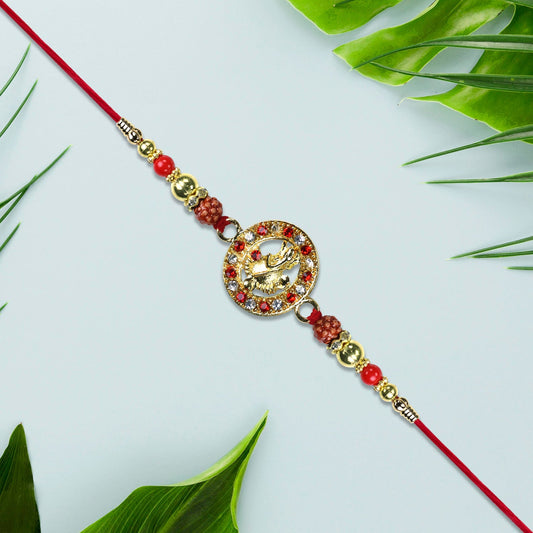 Ganesha Rakhi with Rudraksha