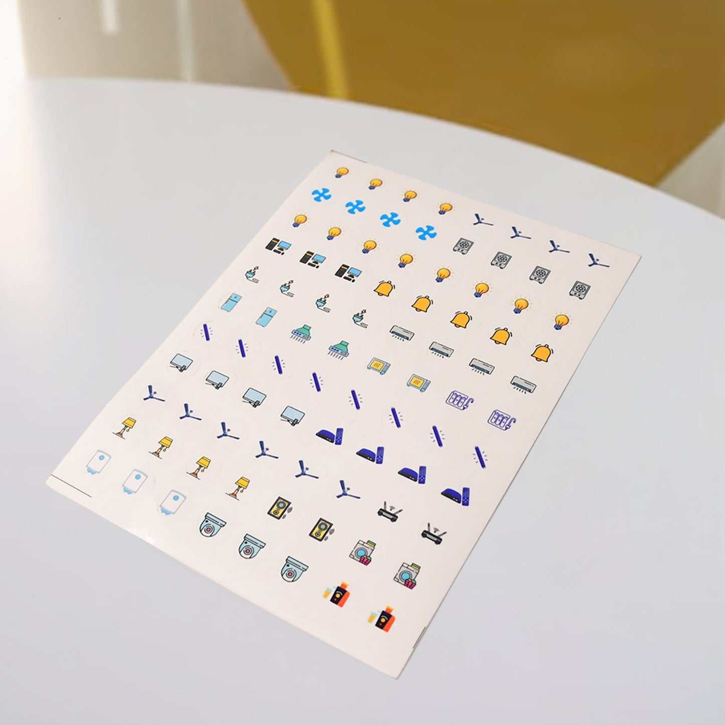 Smart Switch Icon Sticker Sheet (1 Sheet, 88 Icons)