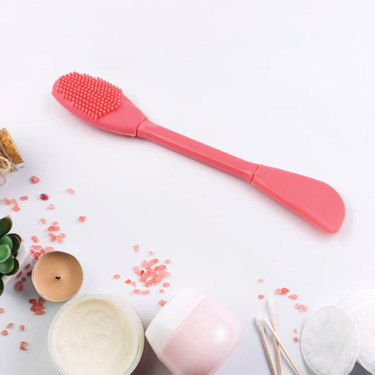 2-in-1 Silicone Mask Brush for Cleansing & Mud Mask Application