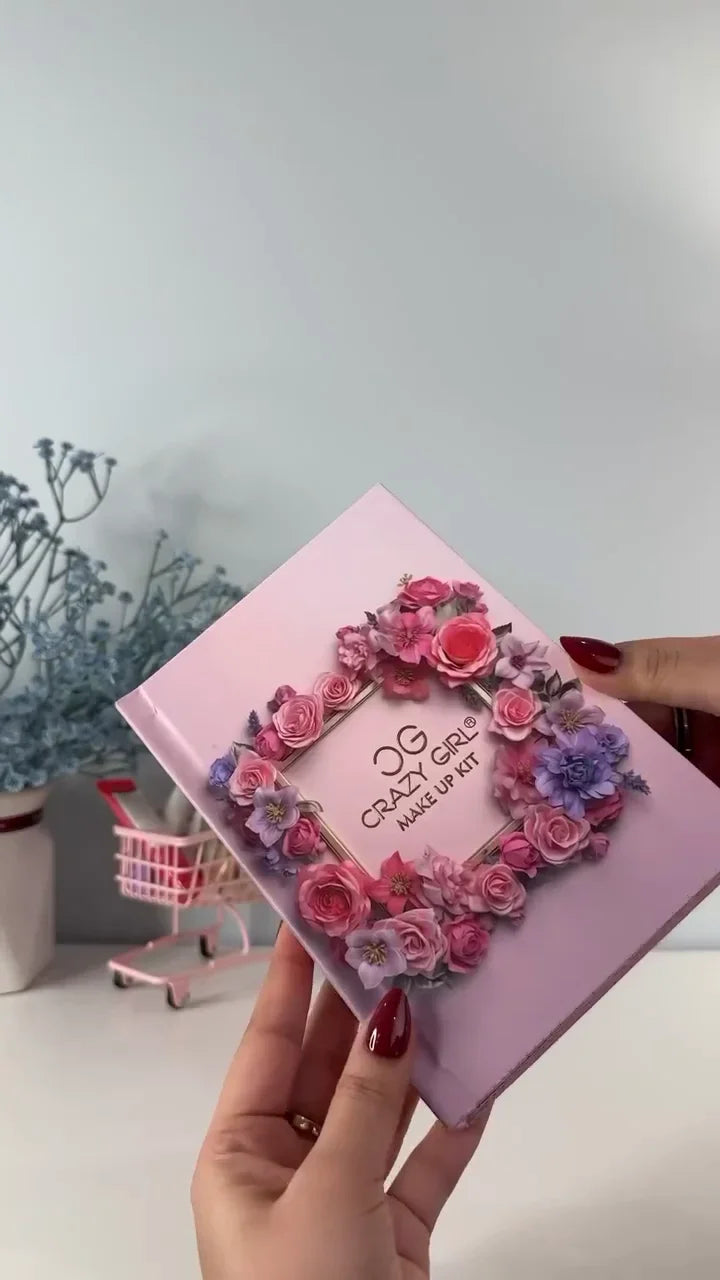 Earthy Bloom 24-Pan Eyeshadow Palette: Professional Collection of Highly Pigmented Mattes and Shimmers in Warm Neutrals, Olive Greens, and Bright Accent Shades