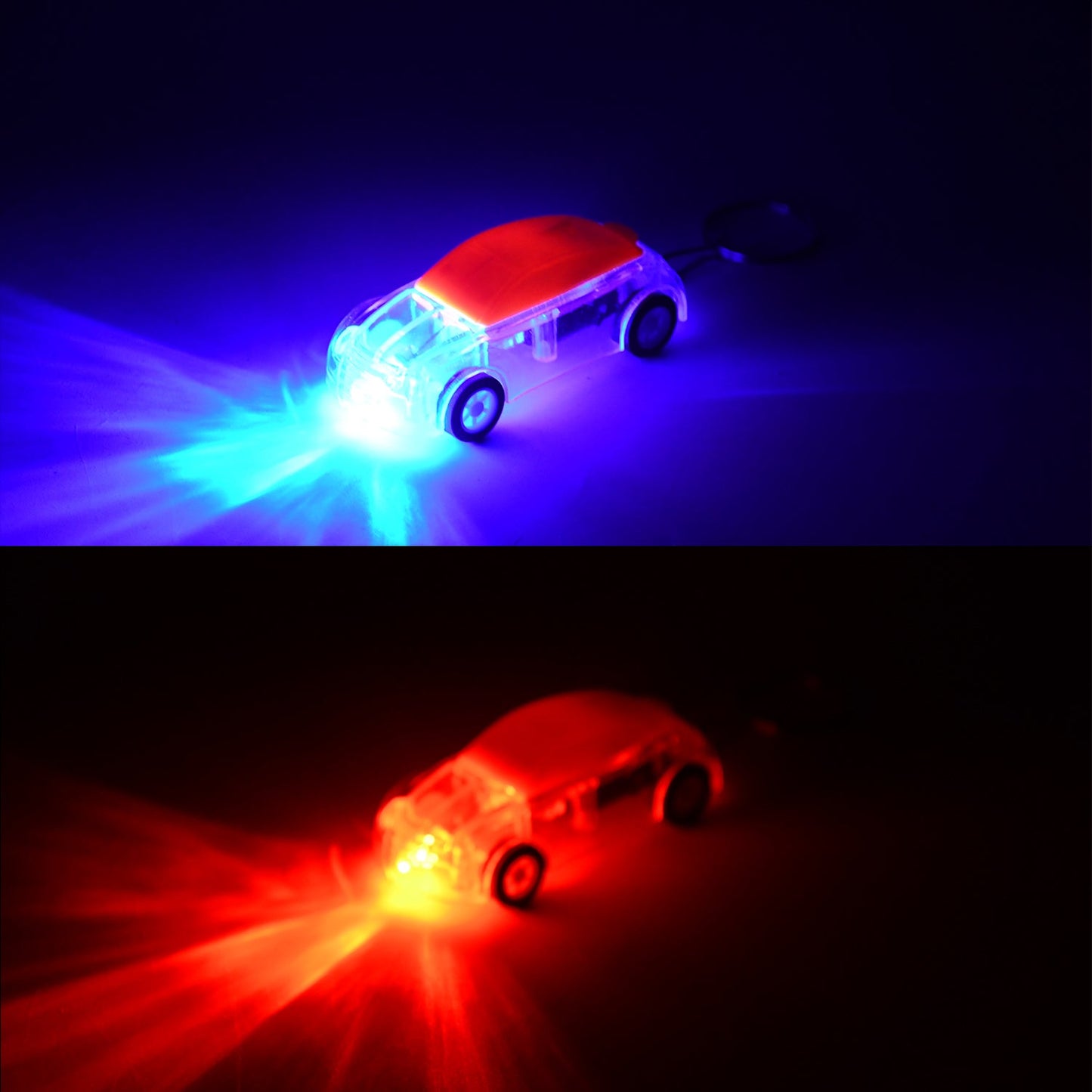 Mini Car Shape LED Keychain Light +(1 Pc, Random Color)