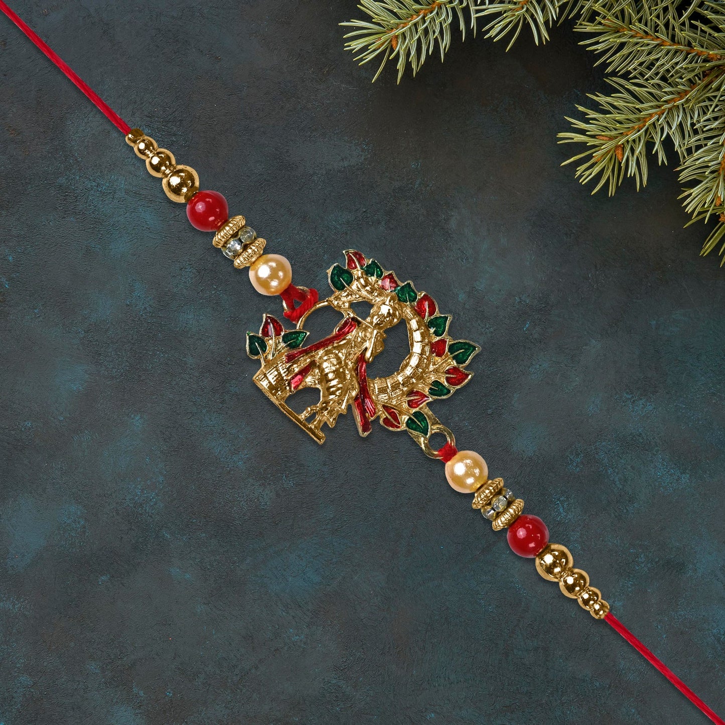 Krishna Rakhi with Decorative Beads