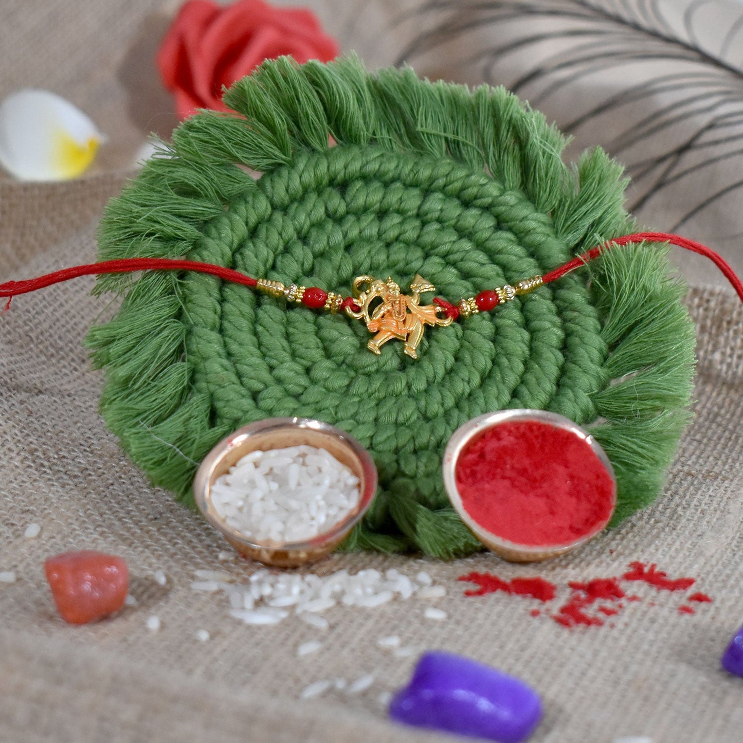 Hanumaan ji Holding  Dronagiri Mountain rakhi