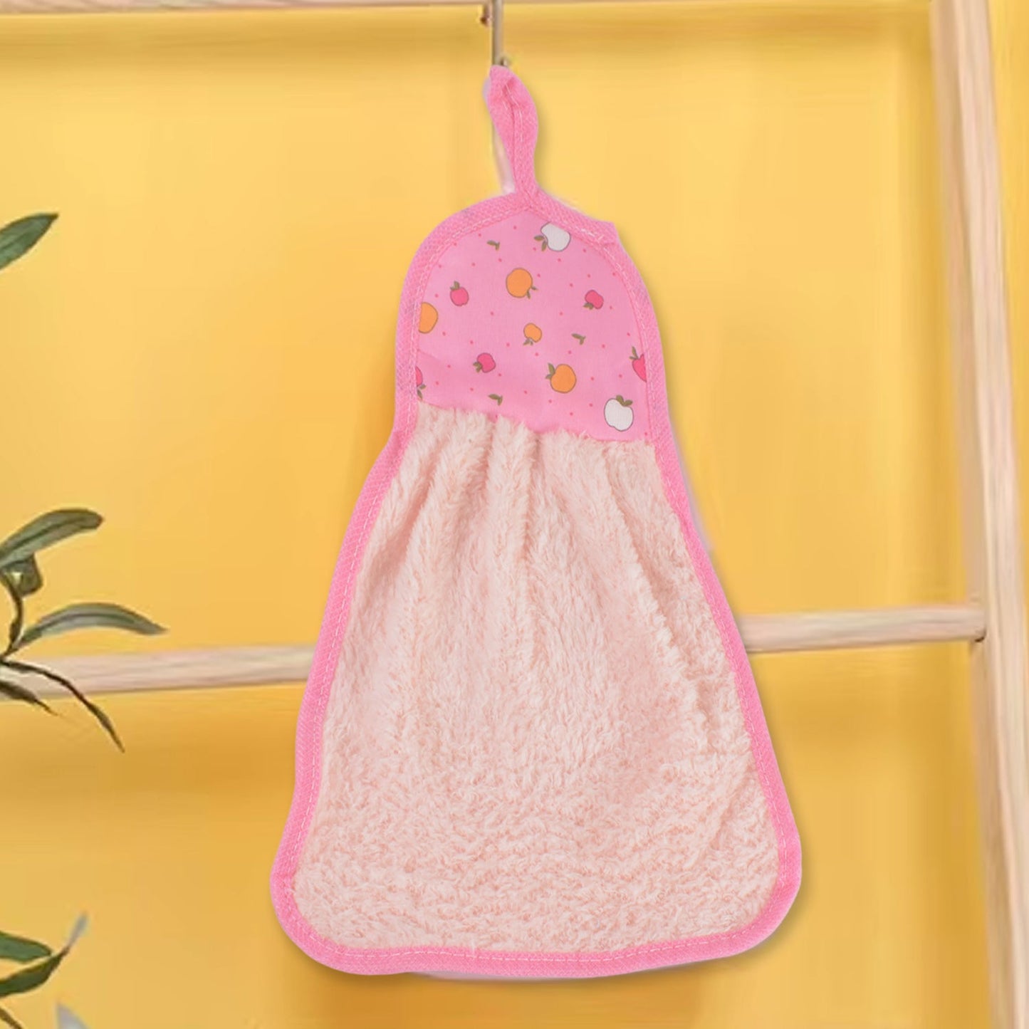 Microfiber Wash Basin Hanging Hand Kitchen Towel Napkin with Loop