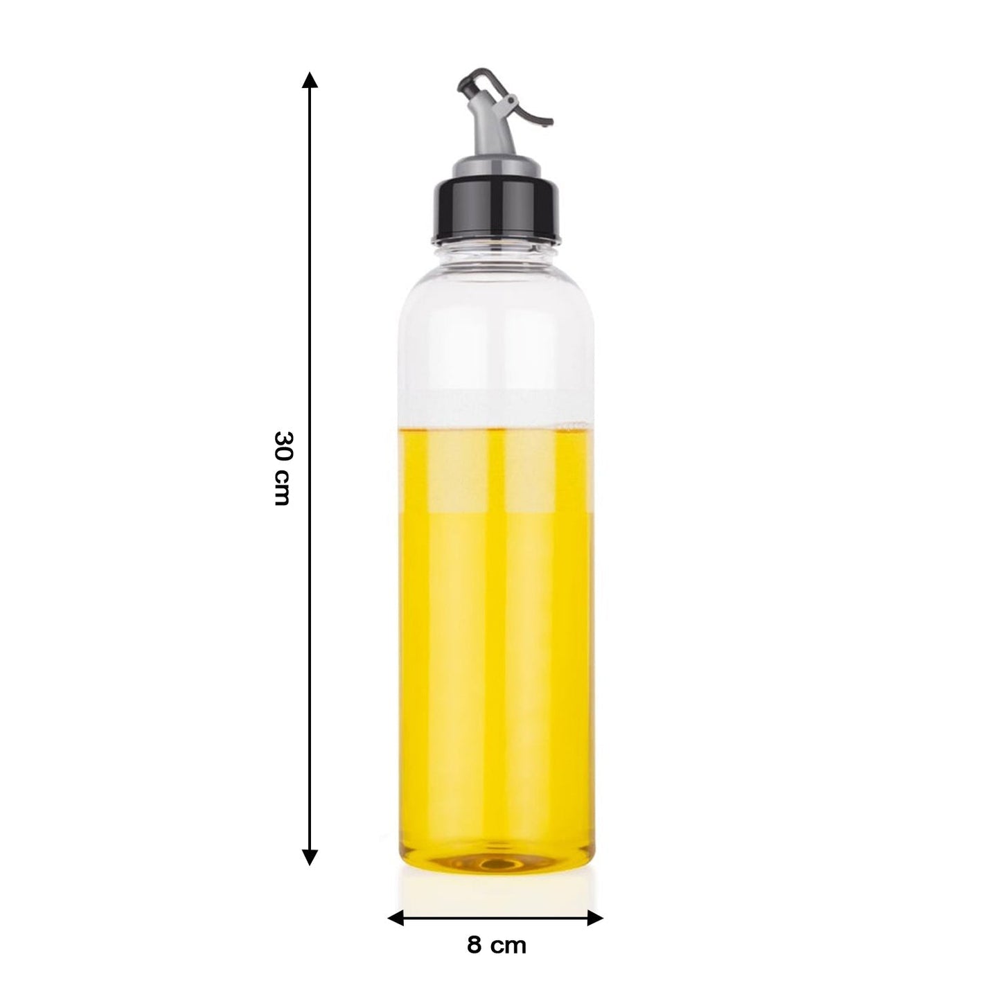 1L Oil Dispenser with Lid & Drip-Free Spout (Plastic)