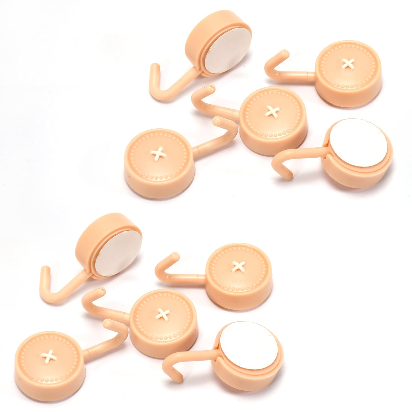 Self-Adhesive Sticky Wall Hooks (10 Pcs)