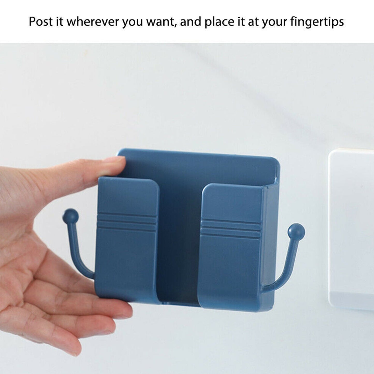 1 Pc Wallmount Mobile Stand With Hook Design used in all kinds of places including household and many more as a hanging support for and stuffs purposes.