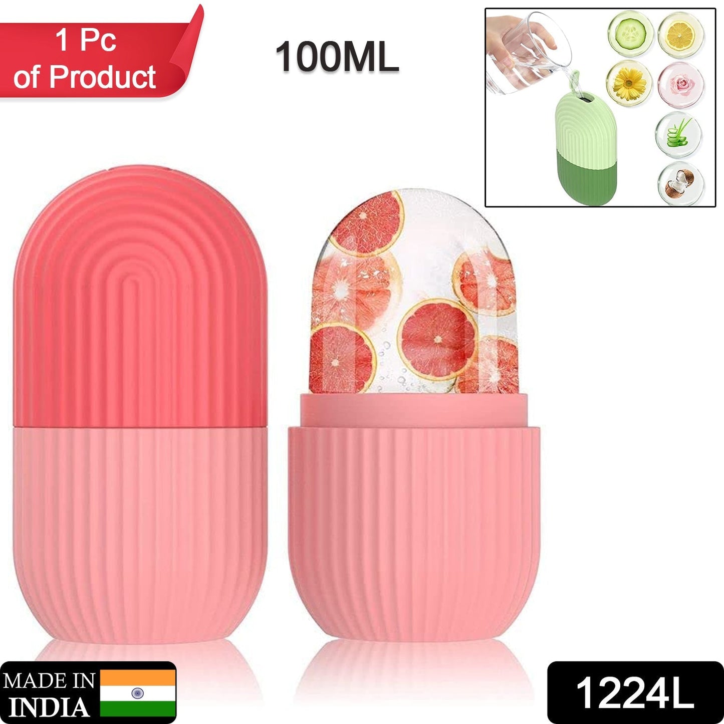 Beauty Ice Roller for Face & Eye Massager (Reusable, Loose)