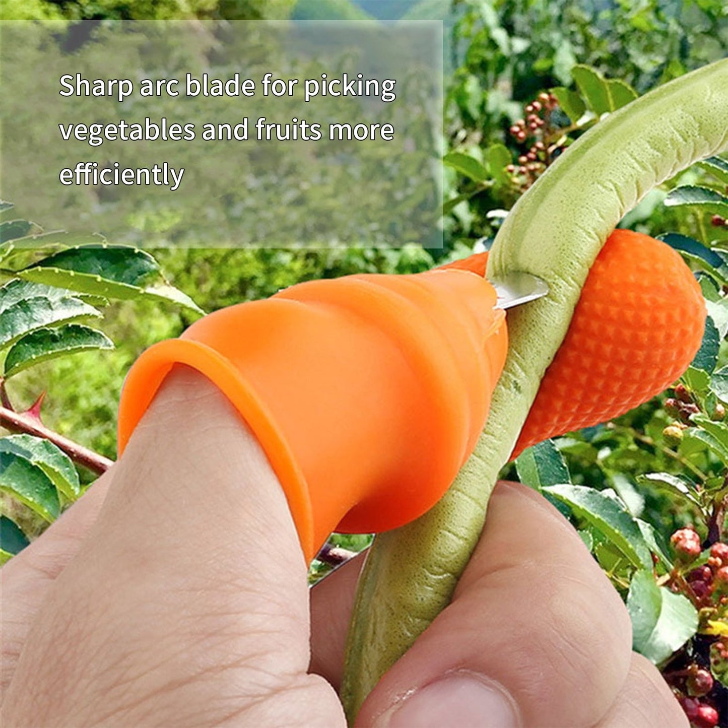 1 Pair V Thumb Cutter with Box – Handy Peeler for Fruits & Vegetables, Kitchen Tool for Home & Office Use