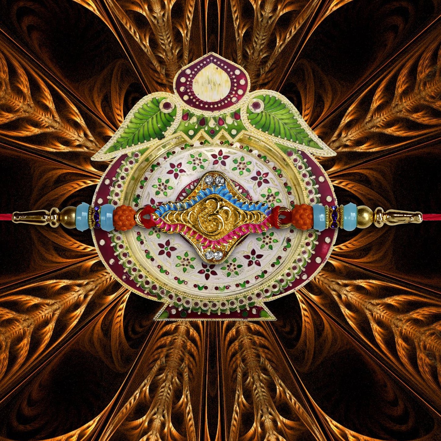 Traditional OM design Rakhi