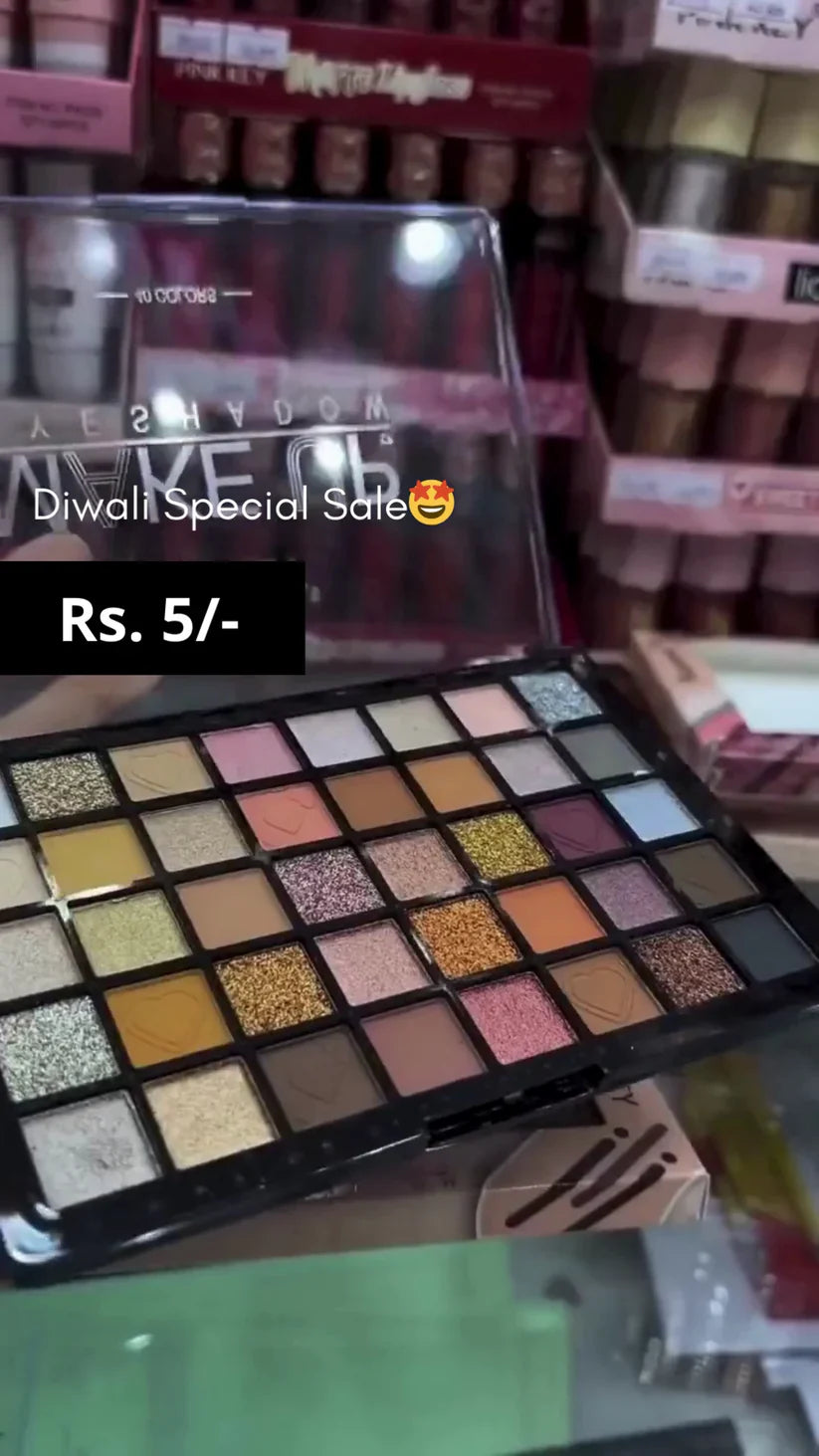 High-Pigment 35-Shade Palette with Matte, Shimmer, and Foil Finishes to Create Endless Eye Looks