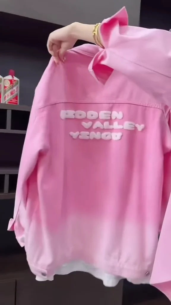 Chic Women's Pastel Yellow Cropped Sweatshirt: Oversized Balloon Sleeve Pullover Featuring All-Over Delicate Pink Embroidered Bowknot Design