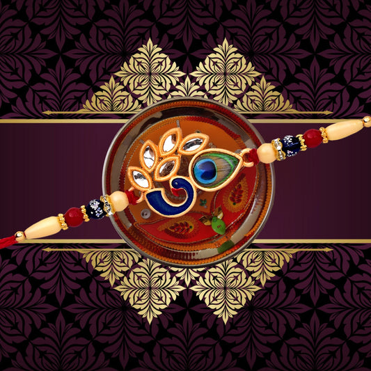 Traditional Peacock Design Rakhi