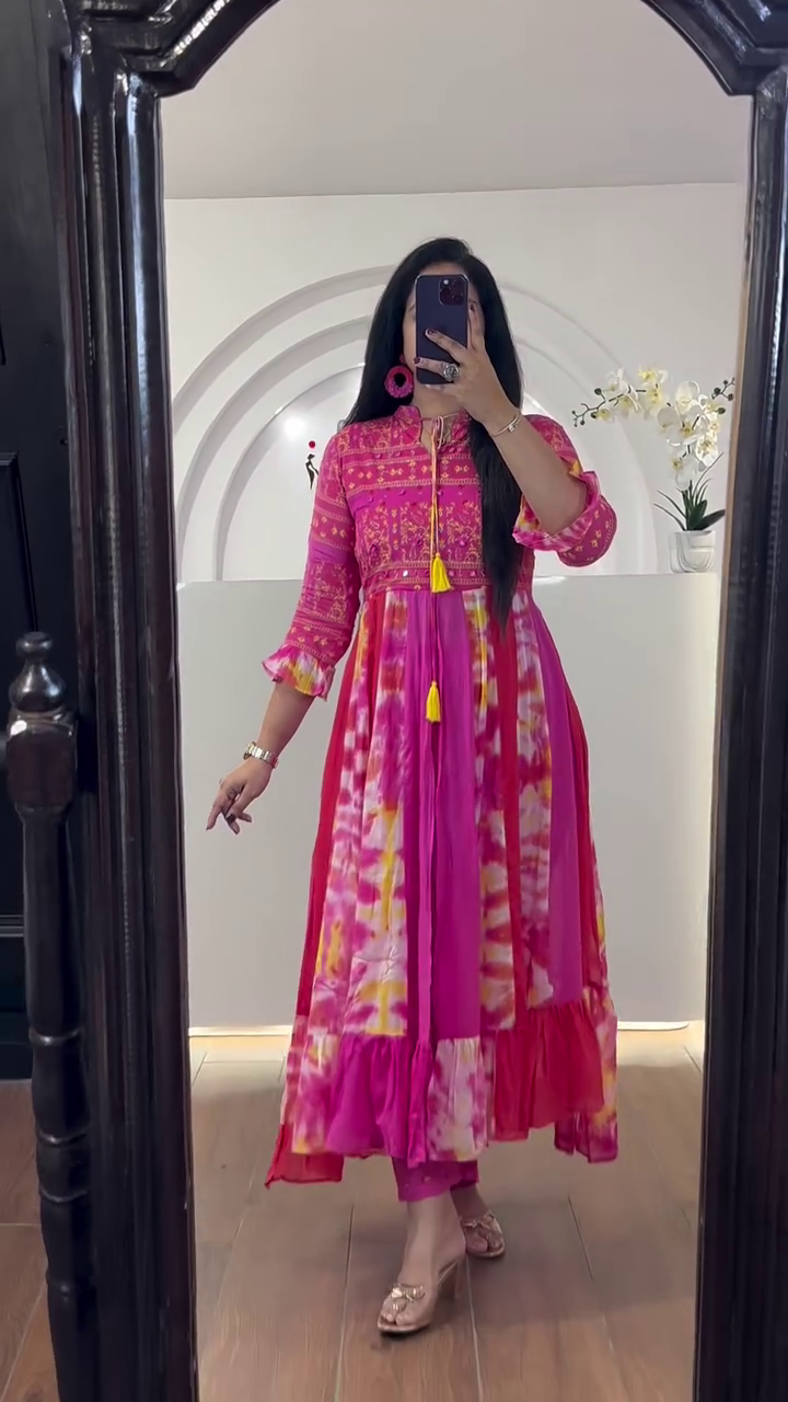 Anarkali Kurta for Women | Flared Traditional Ethnic Dress | Party, Wedding & Festive Wear Outfit