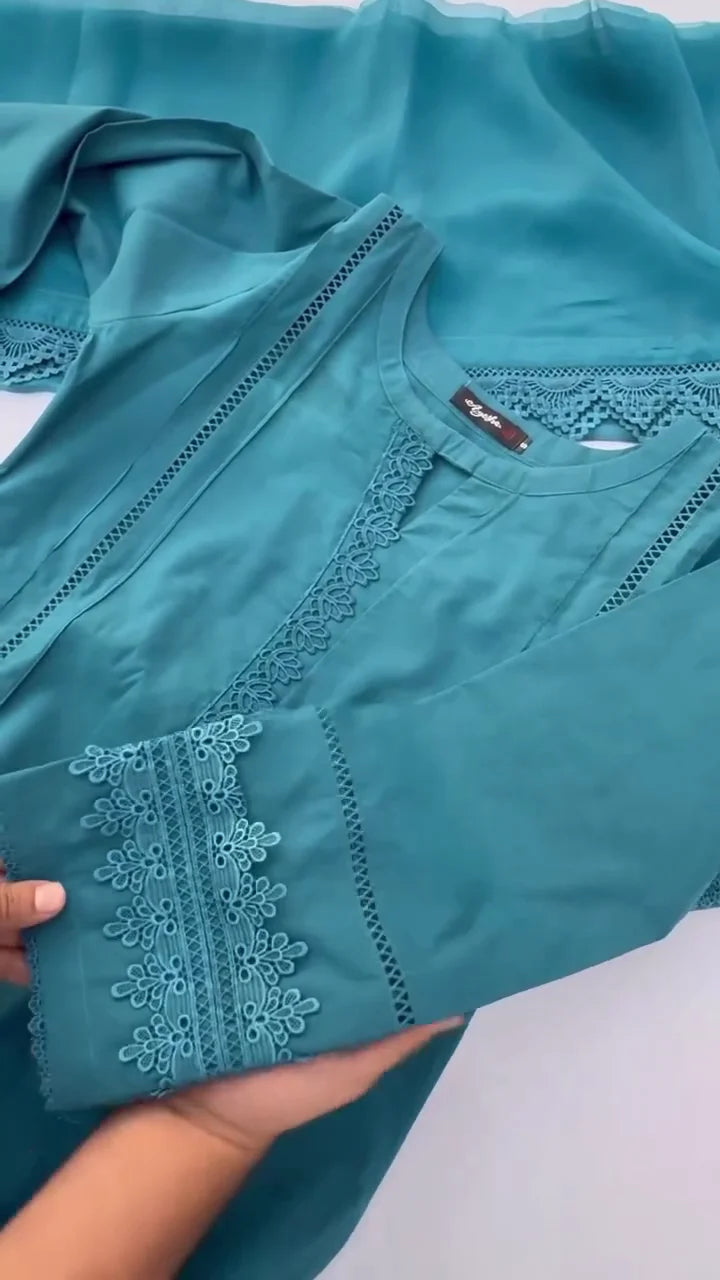 Green Kurti Pair for Women | Stylish Kurti with Matching Bottom | Soft Comfortable Fabric | Perfect for Festivals, Office Wear & Casual Ethnic Outfits | Ready-to-Wear Traditional Set