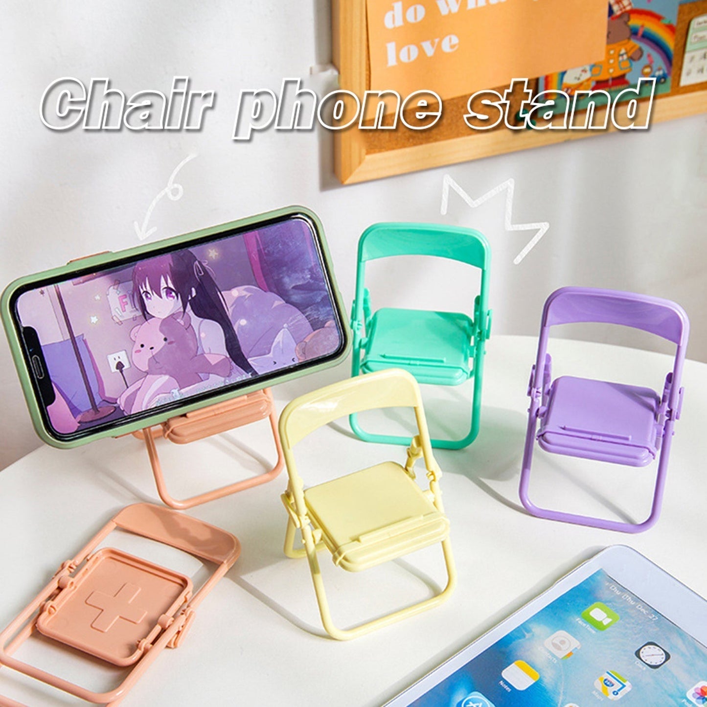 Chair-Shaped Mobile Stand – Stylish & Sturdy Phone Holder for Home & Office Use (1 Pc)