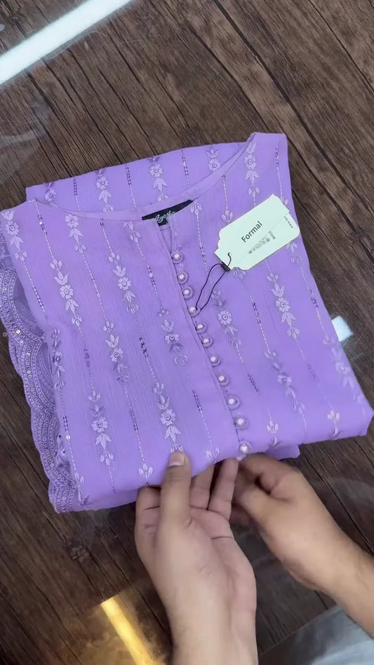 Purple Kurti Pair for Women | Stylish Kurti with Matching Bottom | Soft Comfortable Fabric | Perfect for Festivals, Office Wear & Casual Ethnic Outfits | Ready-to-Wear Traditional Set