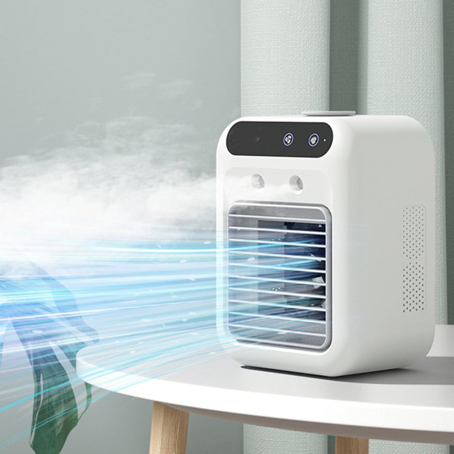 Portable Air Conditioner, Air Choice Quiet Evaporative Air Cooling Cooler, Mini Evaporative Air Cooler, Low Noise Desk Fan for Office Garage RV Dorm, Gifts