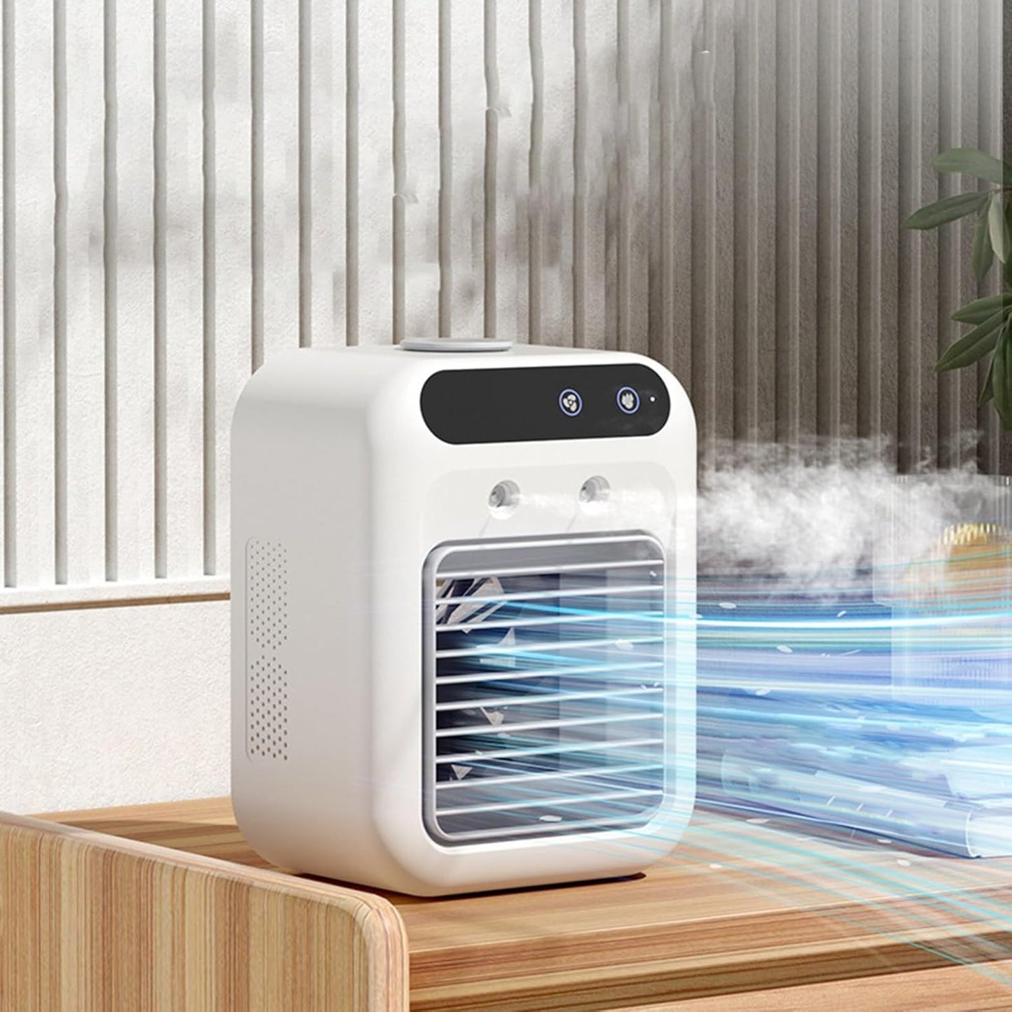 Portable Air Conditioner, Air Choice Quiet Evaporative Air Cooling Cooler, Mini Evaporative Air Cooler, Low Noise Desk Fan for Office Garage RV Dorm, Gifts