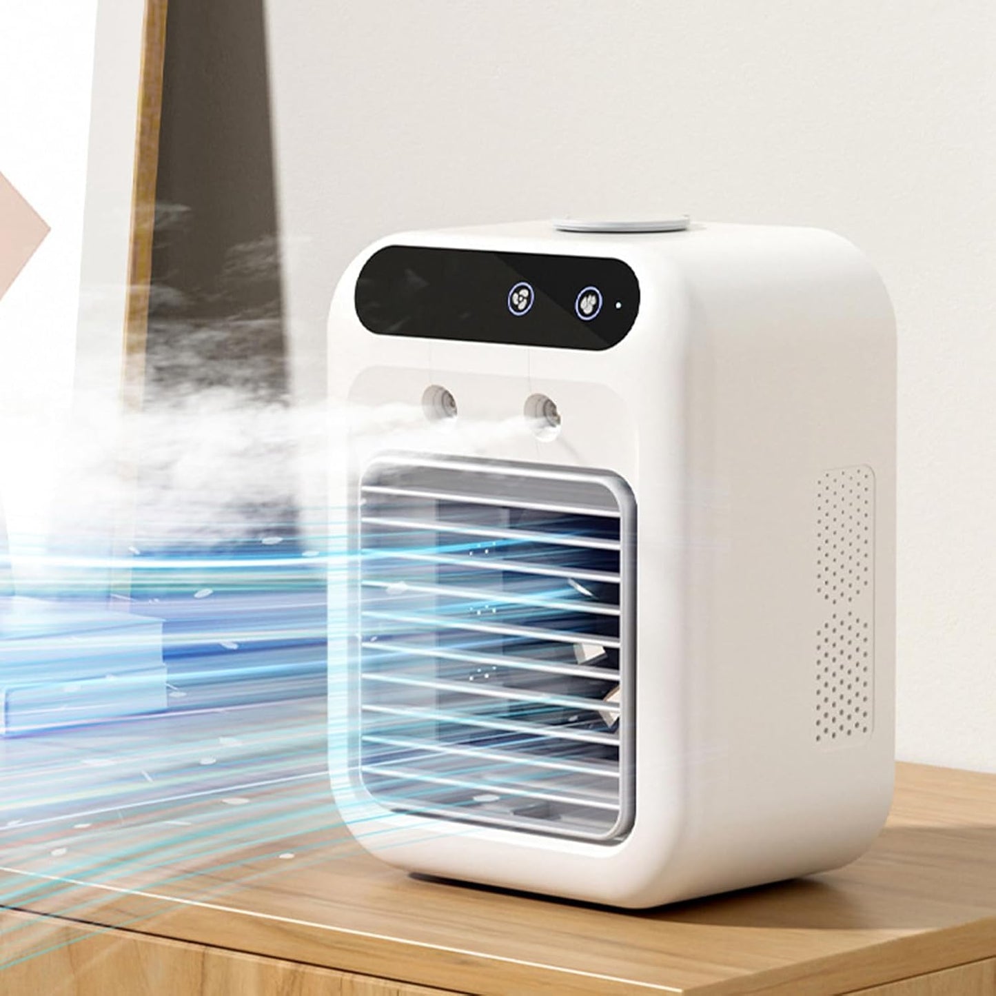 Portable Air Conditioner, Air Choice Quiet Evaporative Air Cooling Cooler, Mini Evaporative Air Cooler, Low Noise Desk Fan for Office Garage RV Dorm, Gifts