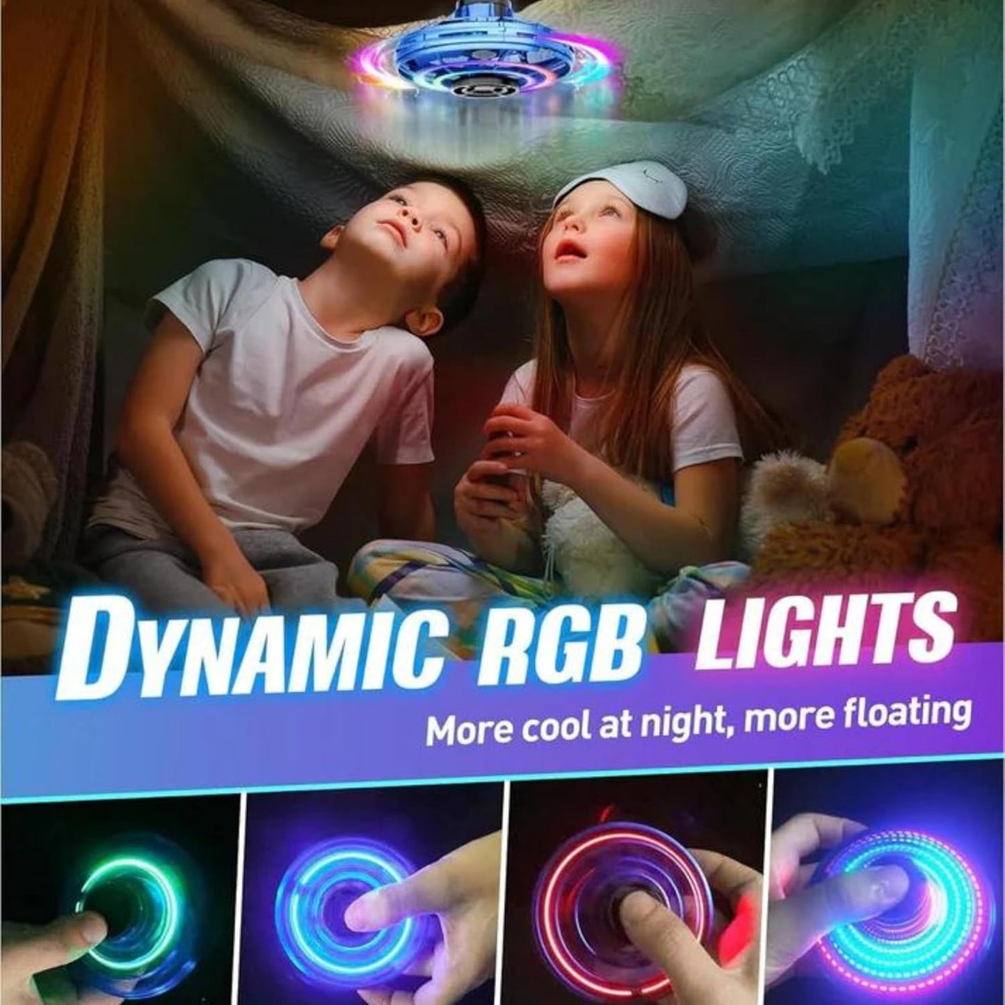 LED Illuminated Flying Ball with 360° Rotation