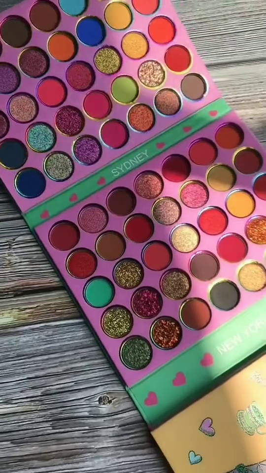 63-Color City Series Eyeshadow Palette Featuring Bold Mattes, Shimmery Glitters, and Vibrant Hues Inspired by the Energetic Vibes of Sydney