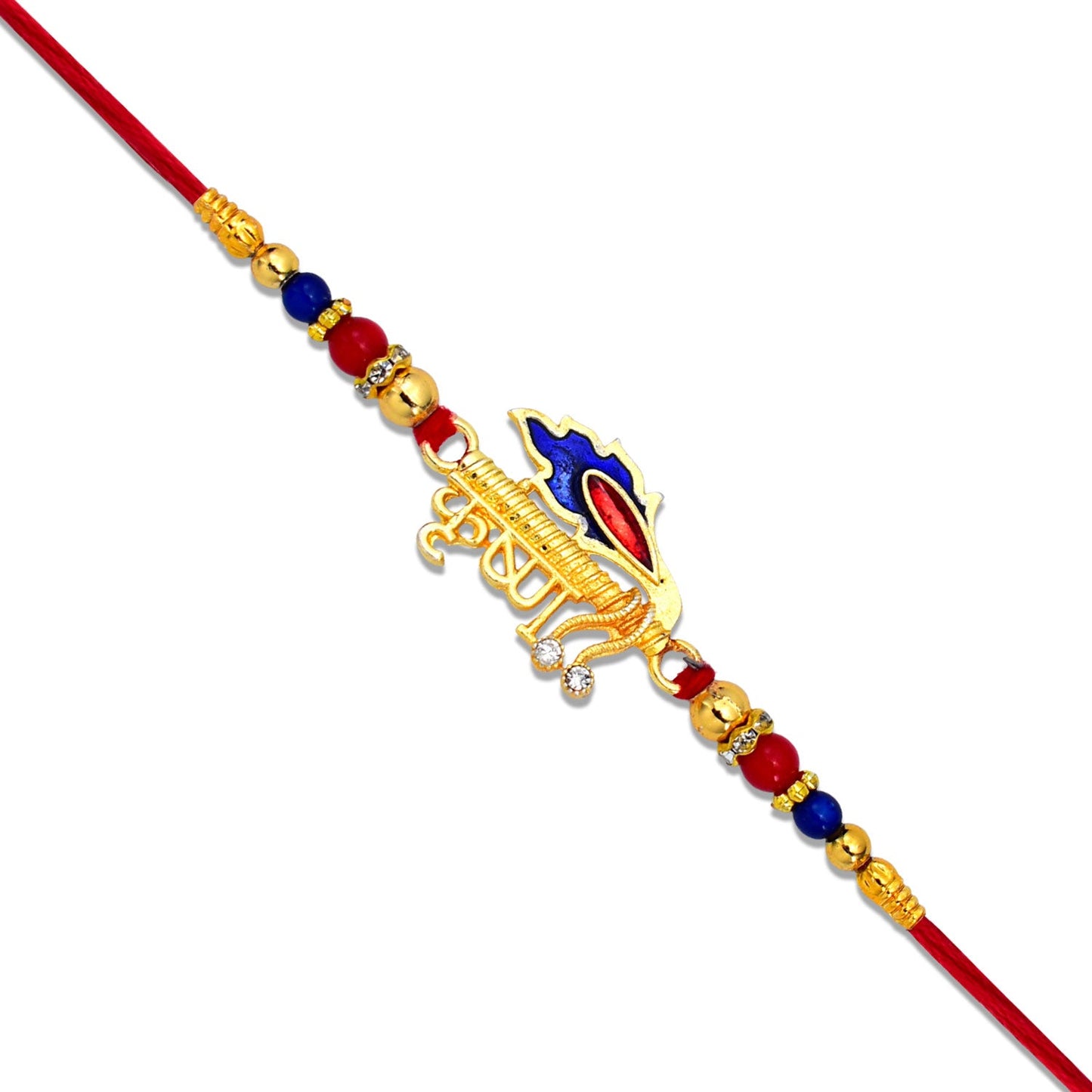 Golden Krishna Name Rakhi