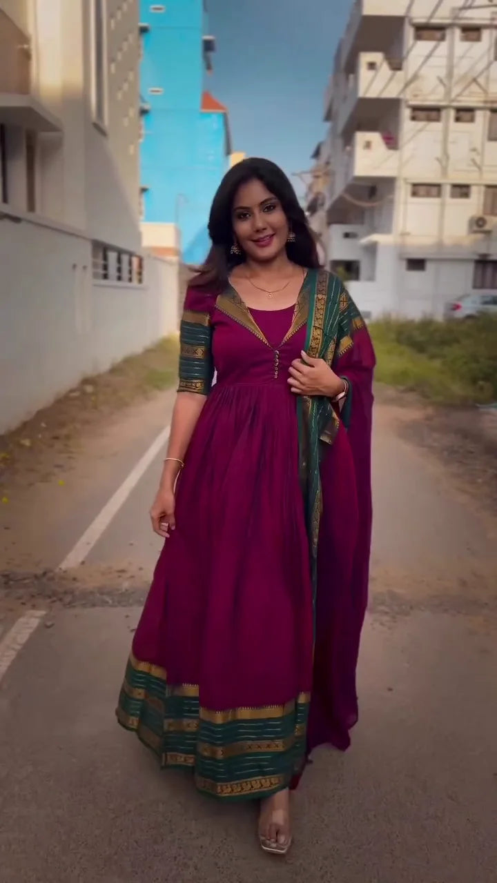 Anarkali Suit for Women – Flared Ethnic Dress with Beautiful Design and Detailing – Perfect for Weddings, Parties, and Festive Occasions