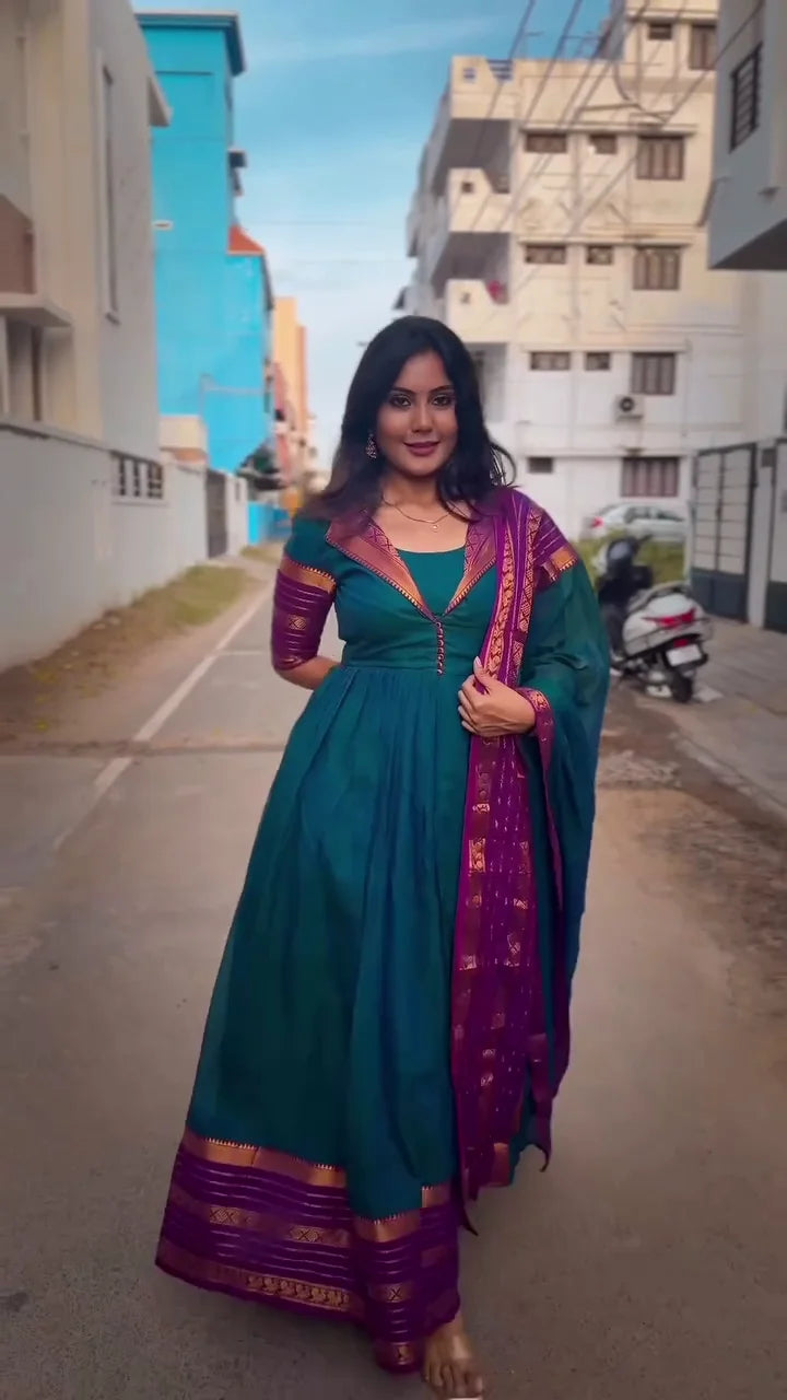 Anarkali Suit for Women – Flared Ethnic Dress with Beautiful Design and Detailing – Perfect for Weddings, Parties, and Festive Occasions