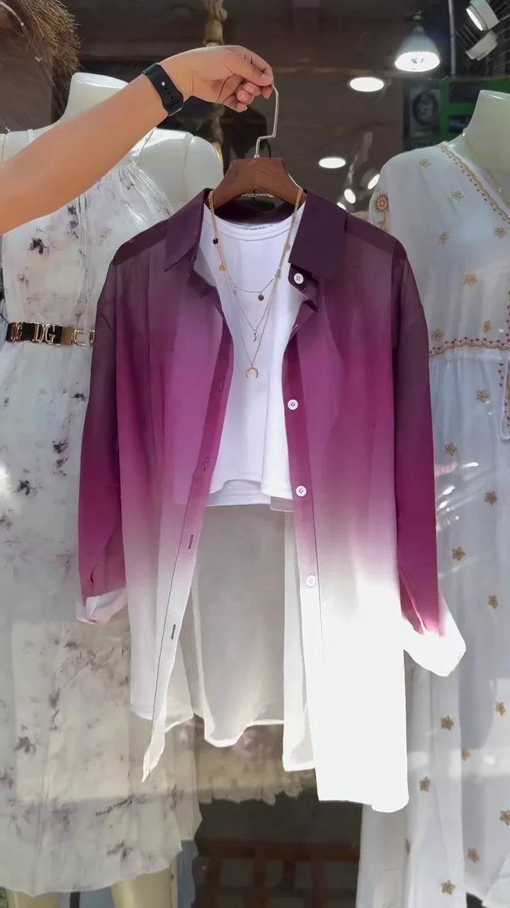 Transparent Shirt for Women – Party & Casual Wear, Lightweight and Comfortable, Trendy Sheer Design for Chic and Modern Look