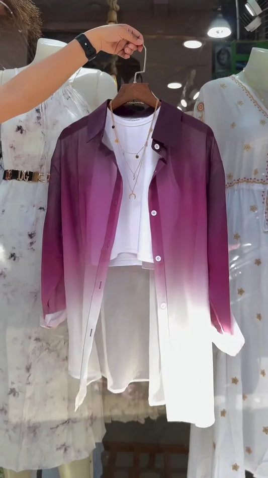 Transparent Shirt for Women – Party & Casual Wear, Lightweight and Comfortable, Trendy Sheer Design for Chic and Modern Look