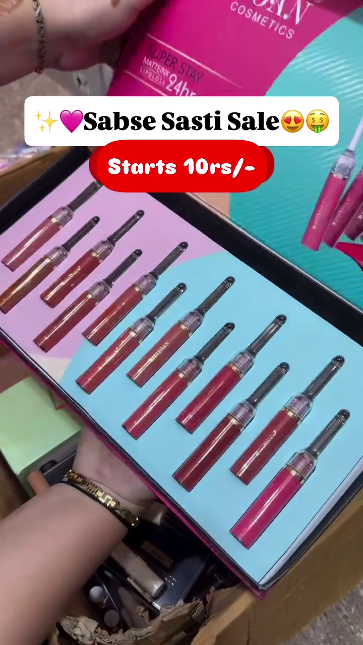 All-in-One Premium Multi Makeup Kit with Eyeshadow Palette and Long-Lasting Liquid Matte Lipsticks – Ideal for Professional and Personal Use