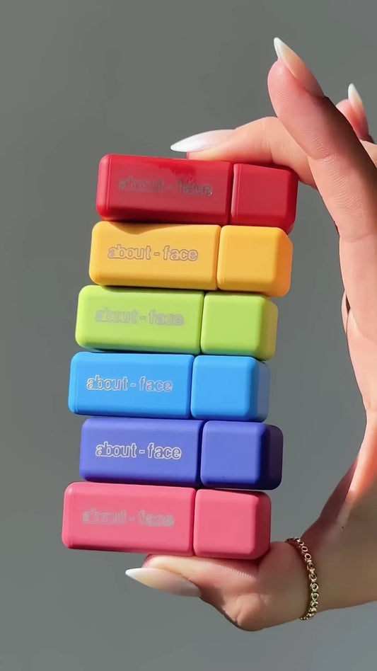 Rainbow Collection Lipsticks – Vibrant Multicolor Set with Bold Shades in Red, Yellow, Green, Blue, Purple and Pink for Creative Makeup Looks