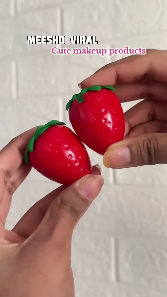 Cute Strawberry Shaped Lip Balm – Fun and Trendy Makeup Essential for Soft, Hydrated Lips